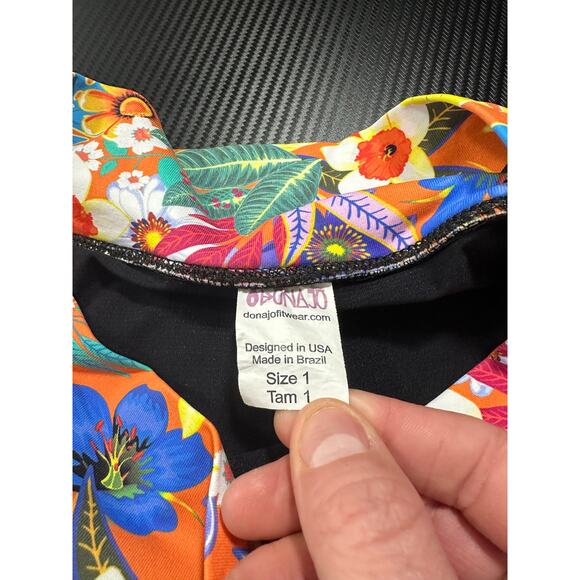 Dona Jo Athletic Skort Floral Artsy Size Small Art to Wear Athletic - Picture 3 of 11